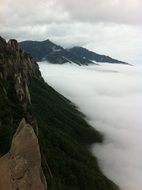 clouds and ulsan rock