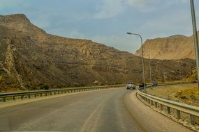 track among the mountain range
