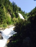 river tyrol forest nature