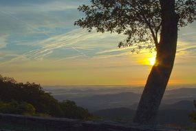 dusk landscape