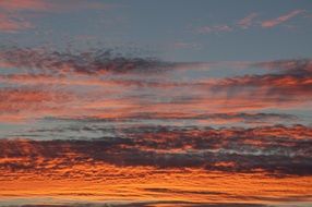pink orange sunset sky