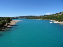 blue water river in france