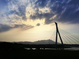 Landscape with the bridge in Taiwan