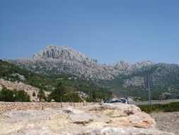 mountains in croatia summer view