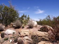 erosion in Arizona on a sunny day