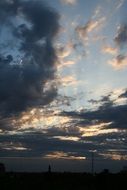sky with clouds at sunset