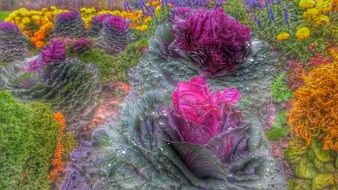 pink flower on a shaggy plant