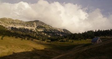 mountains landscape, france, alpine