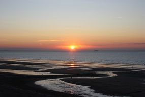 landscape of Normandy beach
