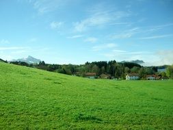 gorgeous green blue landscape