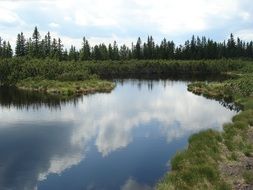 Lake on a pohorje hill