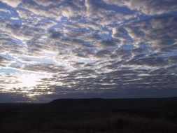 morning cloudy sky in australia