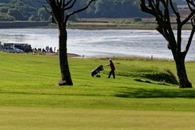 golf course in summer