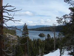 lake tahoe in winter