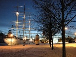 Landscape with the Finland Swan Ship