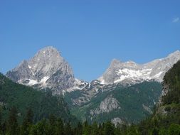 high mountains panorama