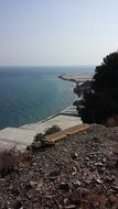 ocean coast near the cliff, italy