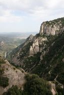 Landscape of montserrat mountain in Spain