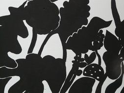 Black flowers