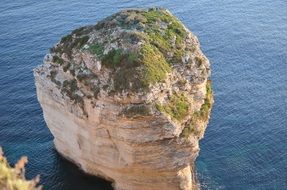 landscape of high cliff in the sea