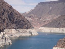 panoramic view of the valley as the border between arizona and nevada