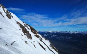 snowy mountains panorama, Austria, innsbruck