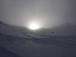 The sun is just around the corner in the winter