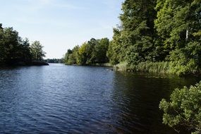 natural lake in sweden