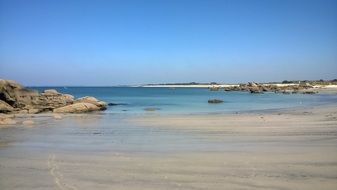 picturesque landscape near the ocean in France