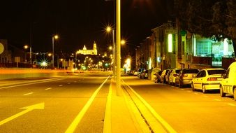 Urban landscape of Segovia at night