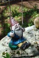 decorative gnome in the garden