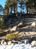 stone formation on the rocks