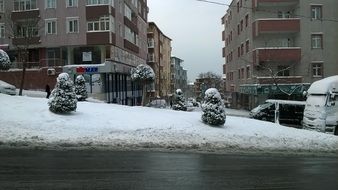 landscape of winter in Istanbul, Turkey