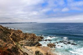 Waves on the cliffs