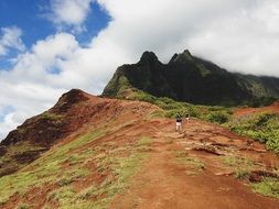Hiking on the mountains