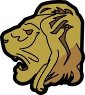 Lion head clipart