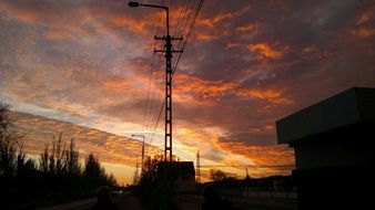 sunset storm