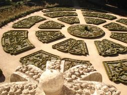 stone design in a park in portugal