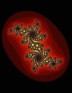 fractal design on dark background