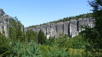 Teplice rocks in eastern czech republic