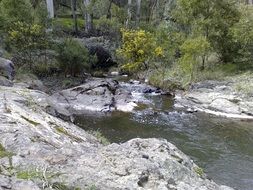 river along the rocks in Australia