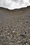 landscape of Lots of Stones on a hills