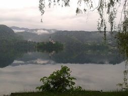 glacial lake Bled in Slovenia