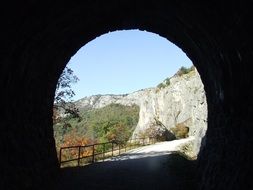 tunnel in Natural Reserve of Val Rosandra