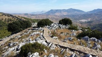 beautiful mountain view, spain, andalusia, ronda