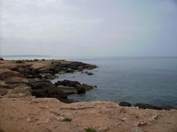 stony coast in Majorca