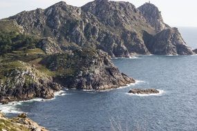 rocky island in the North Sea