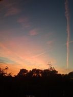 extraordinarily beautiful pink sky sunset