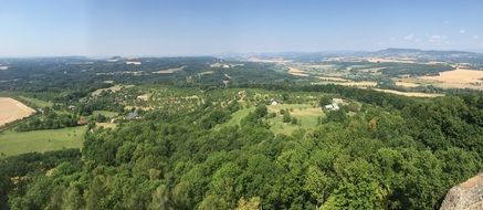 panoramic view of the forest in the Czech Republic