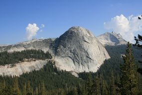 rock and natural clouds valley panorama
